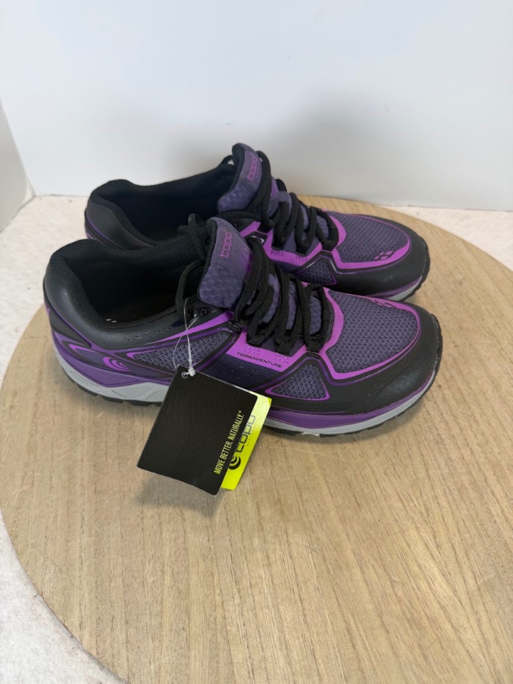 Topo Athletic Terraventure Womens 9 Purple Black Trail Running Shoes NWT